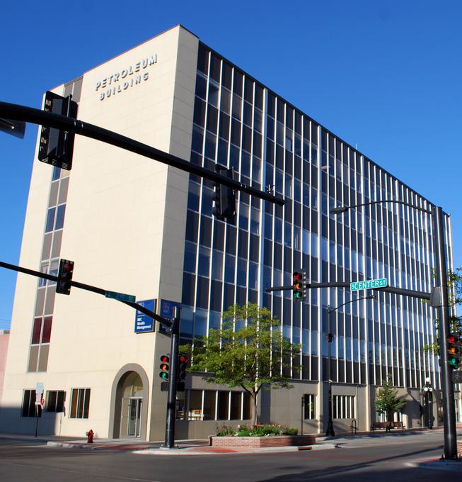 The iconic Petroleum Building located in Casper, WY