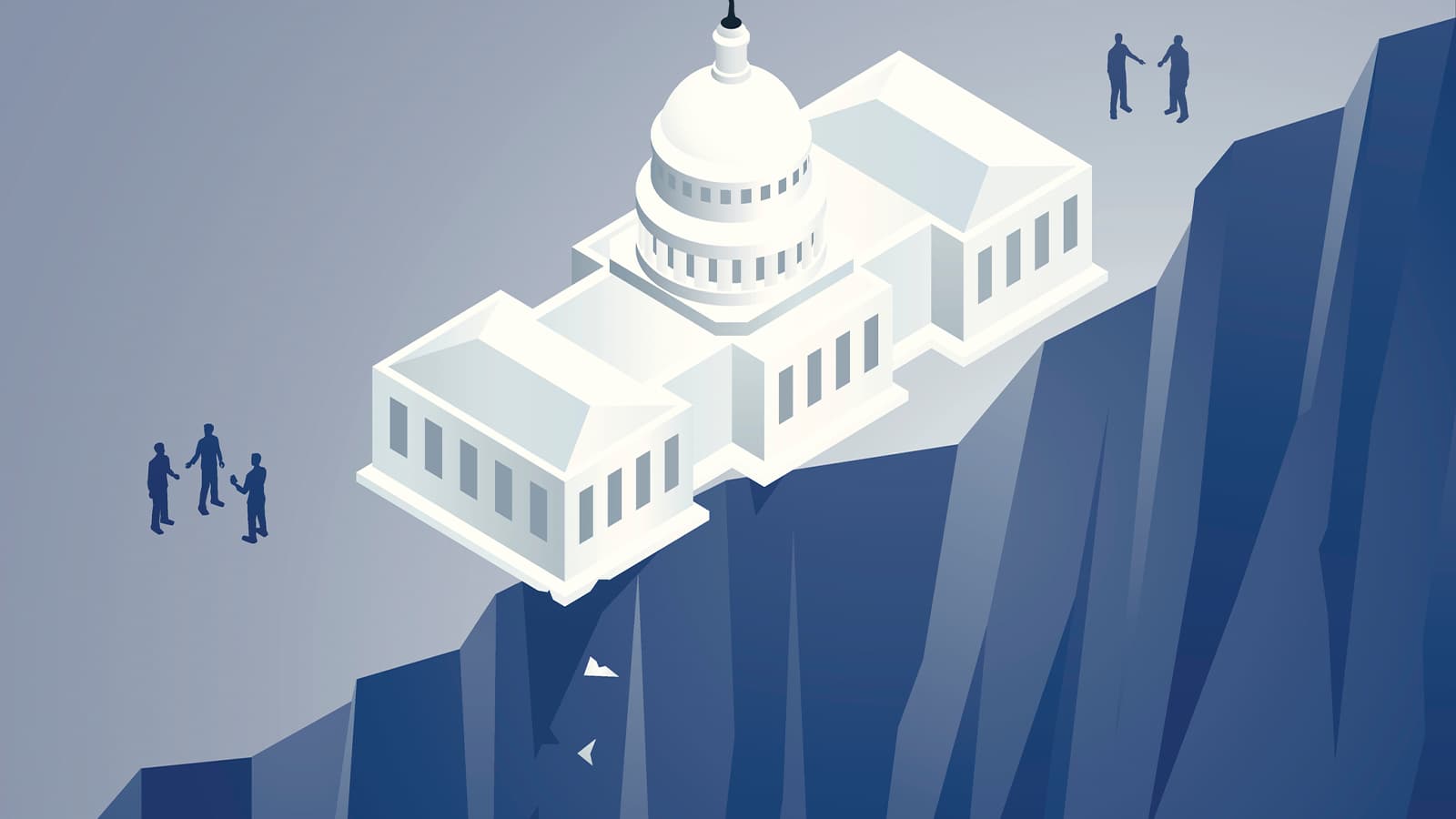 government building on top of mountain