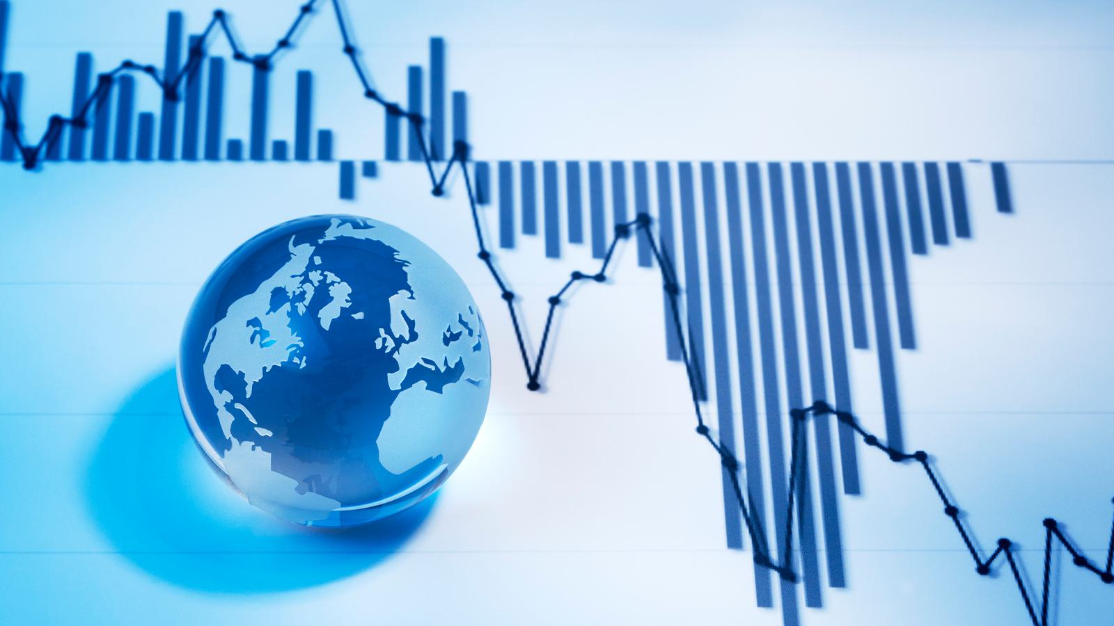 globe and graph