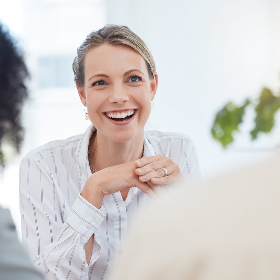 Woman Meeting with Couple